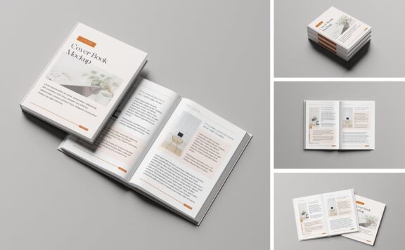 书模型样机 (PSD,PDF)