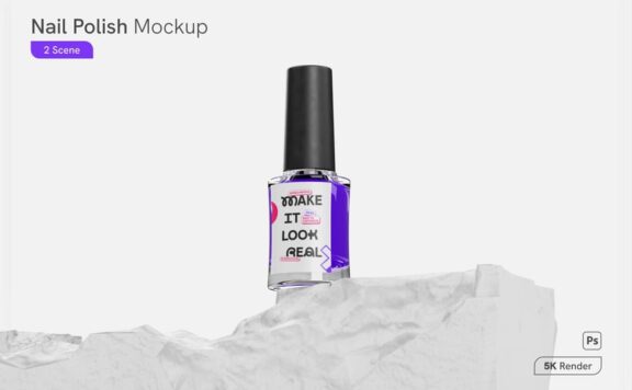 指甲油模型样机 (PSD)