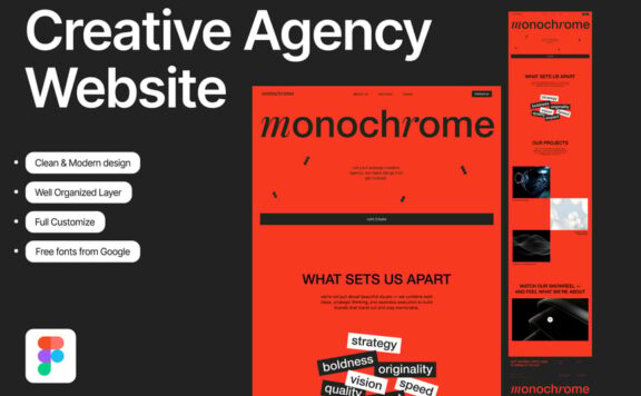 创意代理网站模板网页UI模板 (FIG)