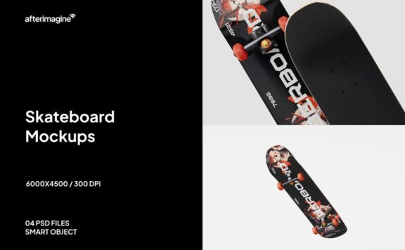 滑板模型样机 (JPG,PSD)