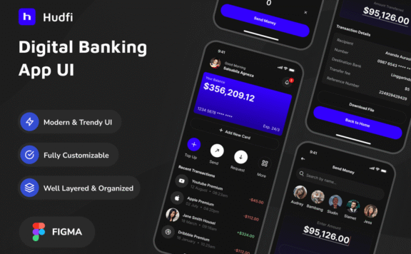 数字银行应用APP UI KIT (FIG)
