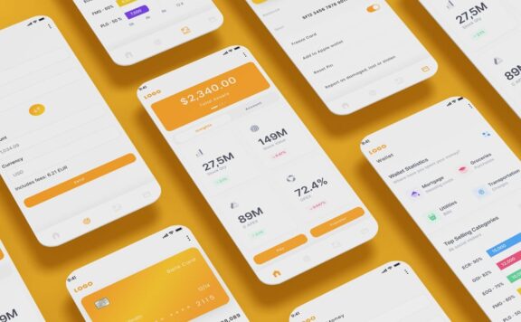 银行，金融服务，货币和付款应用APP UI KIT (FIG,SVG,SKETCH)