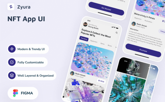 NFT应用程序APP UI KIT (FIG)