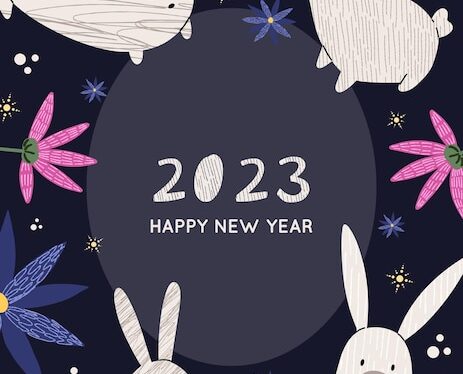 2023兔年新年Banner海报设计素材[eps]