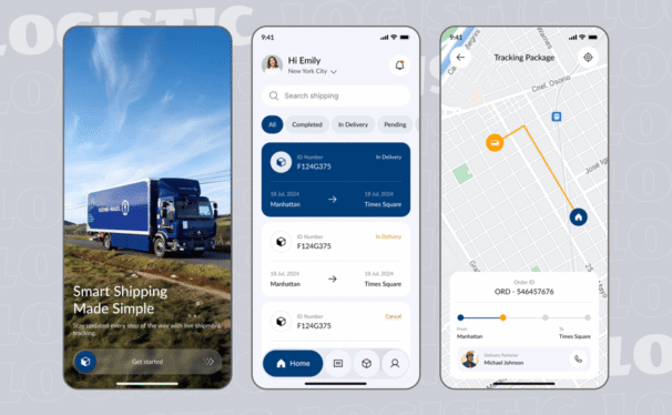 物流管理应用APP UI KIT (FIG)