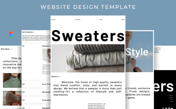 毛衣网站模板 (FIG)