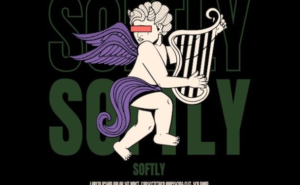 抽象音乐人物印花图案服饰设计矢量素材[ai,eps]