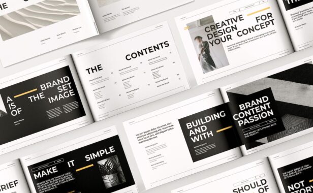 🔴高品质的专业品牌指南VI设计手册设计模板