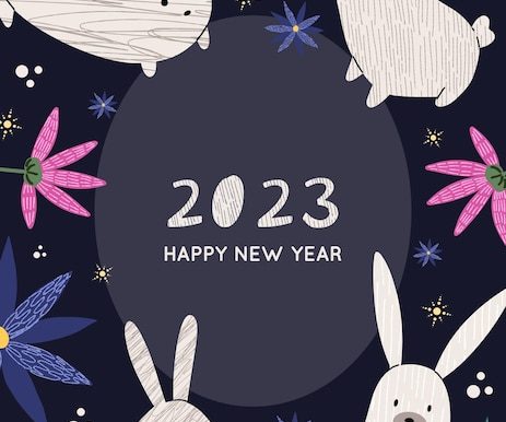2023兔年新年Banner海报设计素材[eps]