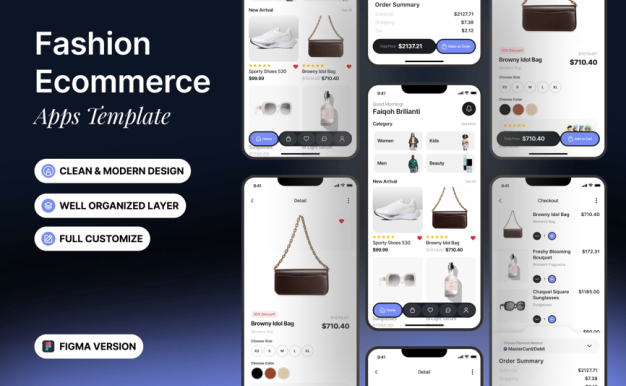 时尚电子商务APP UI KIT (FIG)