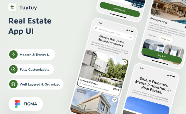 房地产应用APP UI KIT (FIG)