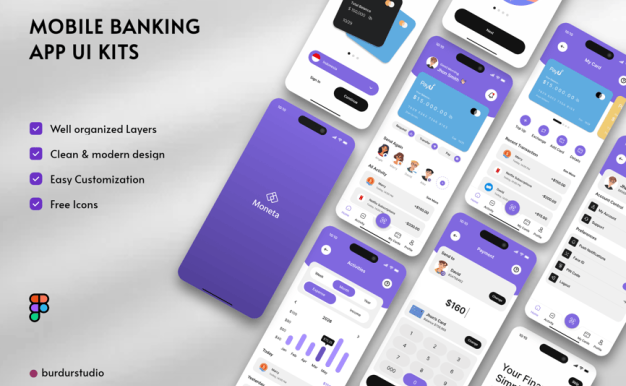 移动银行应用APP UI KIT (FIG)