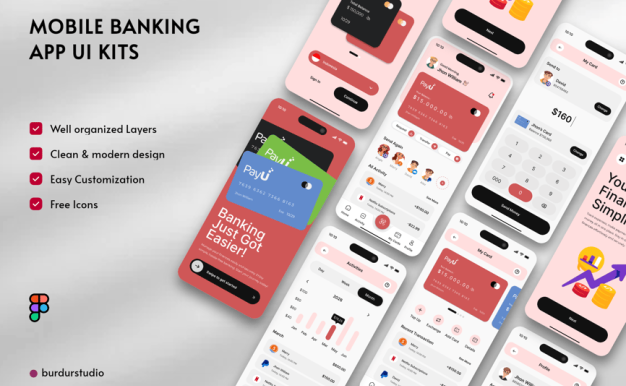 网银在线银行 APP UI KIT (FIG)