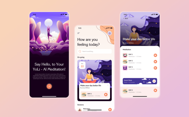AI冥想APP UI KIT (FIG)