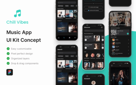 音乐应用APP UI KIT (FIG)