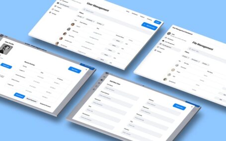 用户管理和管理 CMS 应用APP UI KIT (FIG,SKETCH,PSD,XD,SVG)