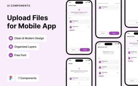 上传移动应用APP UI KIT (FIG)