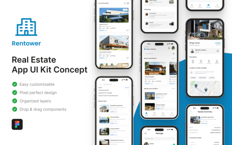 房地产应用APP UI KIT (FIG)