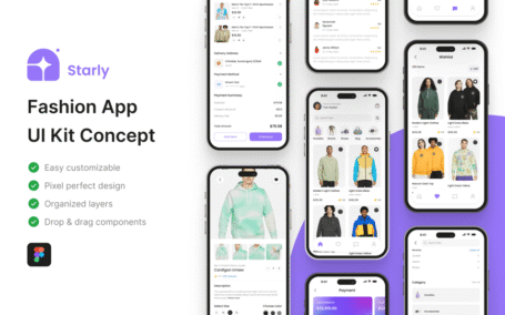 时尚商店应用APP UI KIT (FIG)