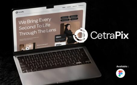 商务风格的作品集着陆页网页模板 (FIG)