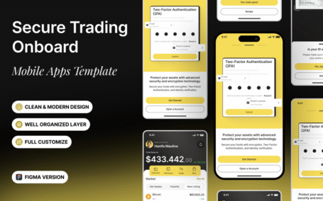 安全交易App新手引导模板APP UI KIT (FIG)