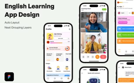英语学习应用APP UI KIT (FIG)