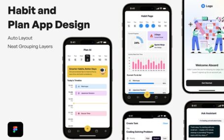 习惯和计划应用APP UI KIT (FIG)