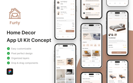 家居装饰应用  APP UI Kit (FIG)