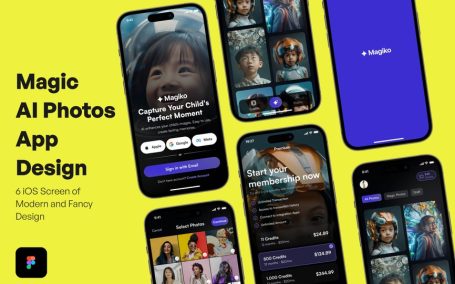 神奇AI照片应用APP UI KIT (FIG)