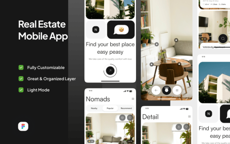 房地产应用 App UI Kit (FIG)