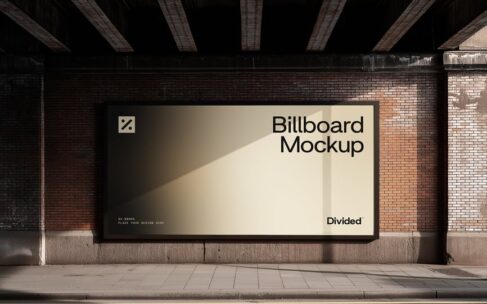 广告牌模型样机 (PSD)