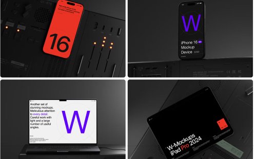 [2.8GB] 2025年6月苹果最新设备合集（iPhone,Macbook Pro,iPad Pro）(PSD,Sketch,Fig)