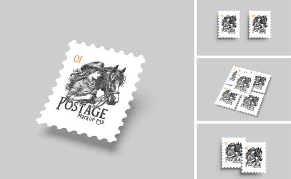 邮票设计模型样机 (PSD)