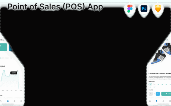 销售点POS应用APP UI KIT (FIG,PSD,SKETCH)