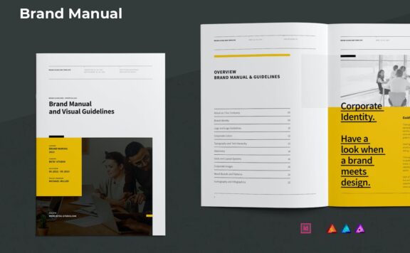 专业的时尚高品质高端品牌指南手册VI设计手册宣传画册设计模板