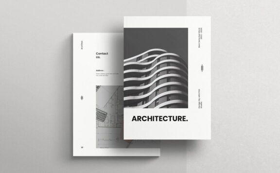 🔴时尚高端清新专业简约多用途的品牌手册画册宣传册杂志楼书品牌战略手册设计模板