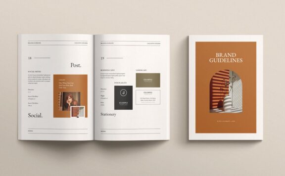 🔴时尚高端优雅的专业品牌指南宣传册画册品牌战略手册设计模板