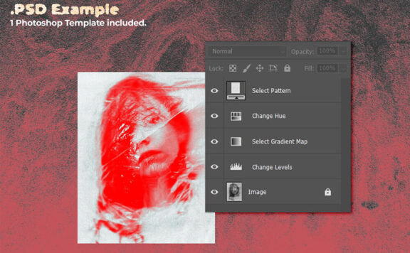 反梯度渐变纹理+图案抽象模板 (grd,psd,pat)