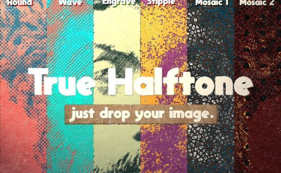 半色调复古设计效果模板 (psd,pat,grd)