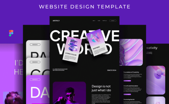 艺术网站模板网页模板 (FIG)