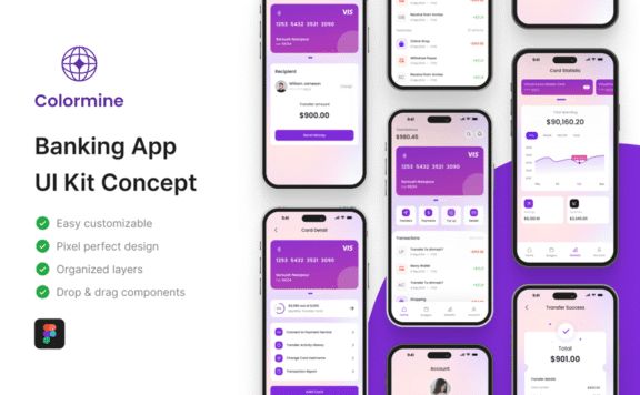 银行应用APP UI KIT (FIG)