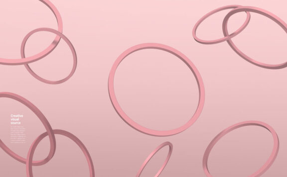 圆环圆圈创意视觉海报设计模板 (psd)