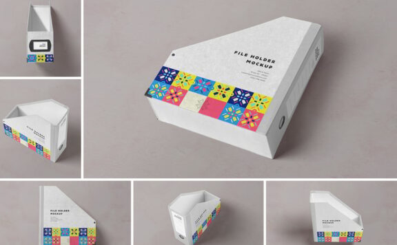 杂志文件框模型样机 (PSD)