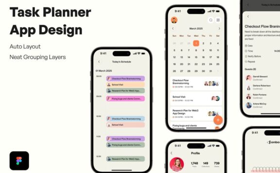 任务计划者应用APP UI KIT (FIG)