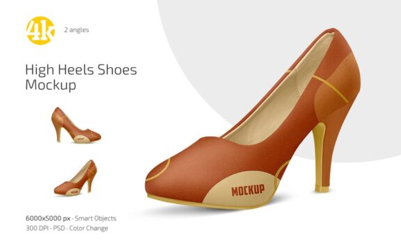 高跟鞋模型套装样机 (PSD)