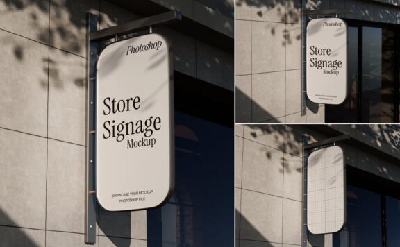 店招标牌模型样机 (PSD)