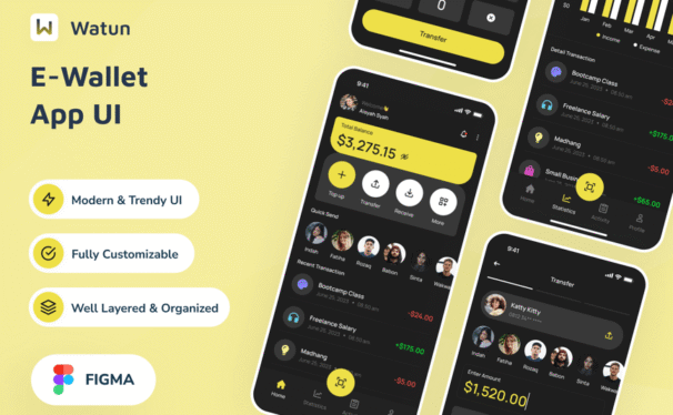 电子钱包网银应用APP UI KIT (FIG)