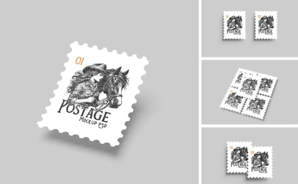 邮票设计模型样机 (PSD)