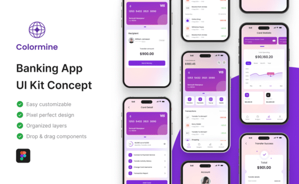 银行应用APP UI KIT (FIG)
