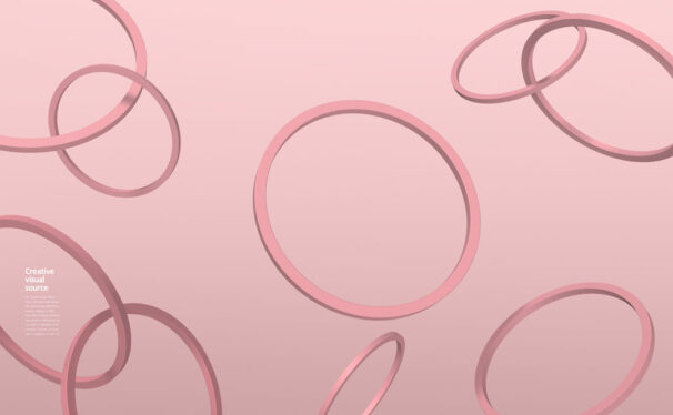 圆环圆圈创意视觉海报设计模板 (psd)